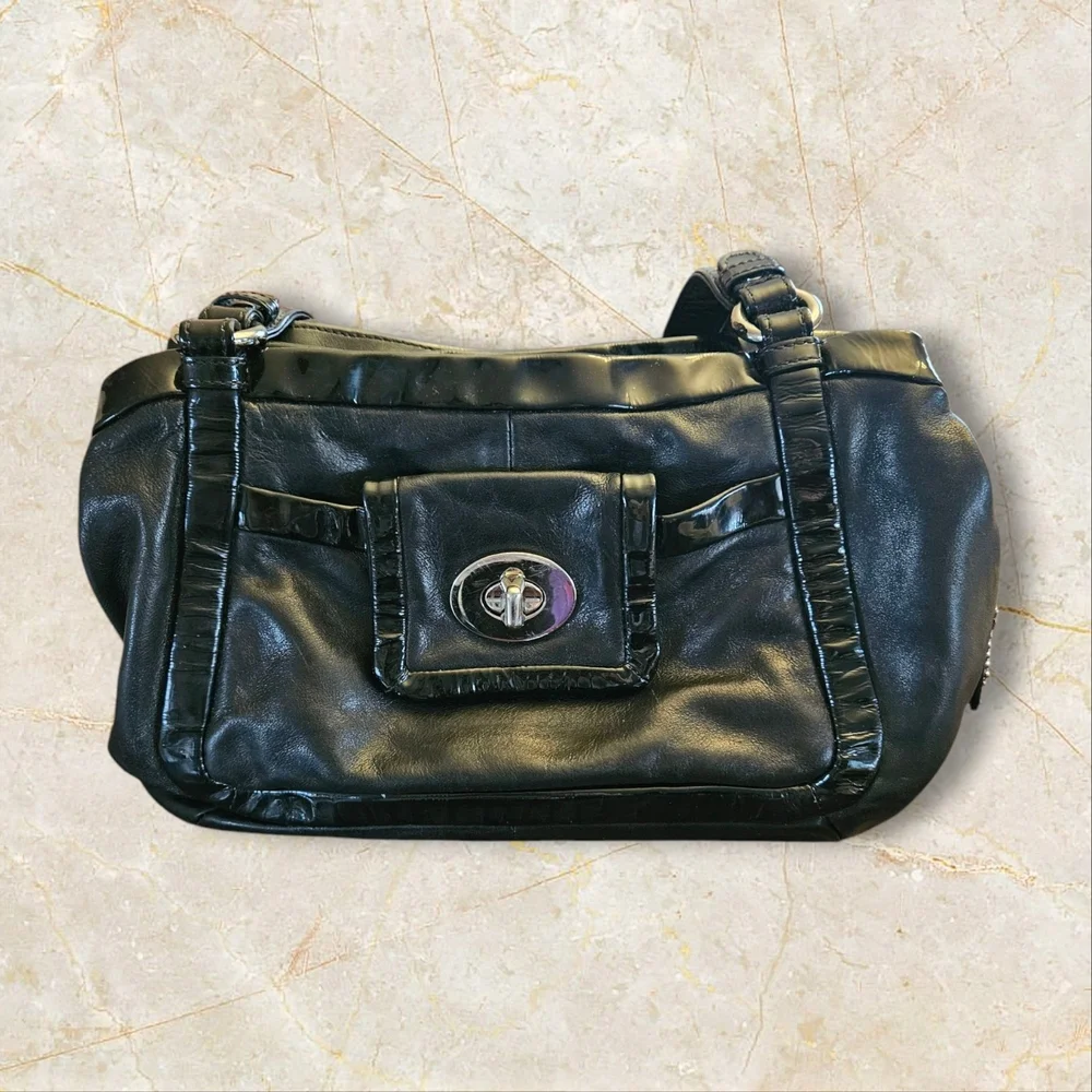 Coach Cricket Vintage 2009 Medium Black Satchel - Picture 4 of 17